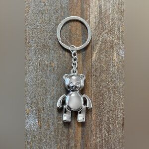 Silver Teddy Bear Charm